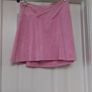 NWT Pink Victoria's Secret High Waist V Crossover Skort Pink Active Cotton MED